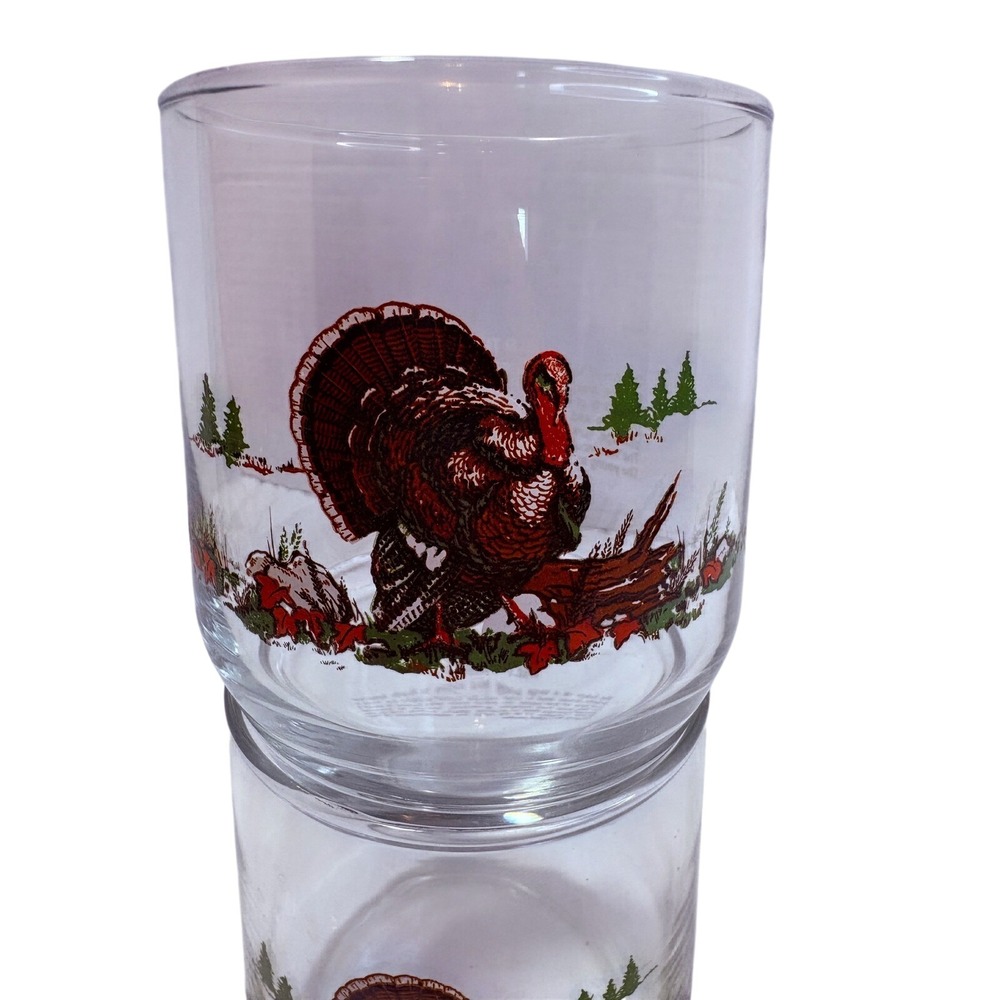 Libbey Glass Co. lowball drinking glass featuring a Wild Turkey dsgn 1992 Sunoco